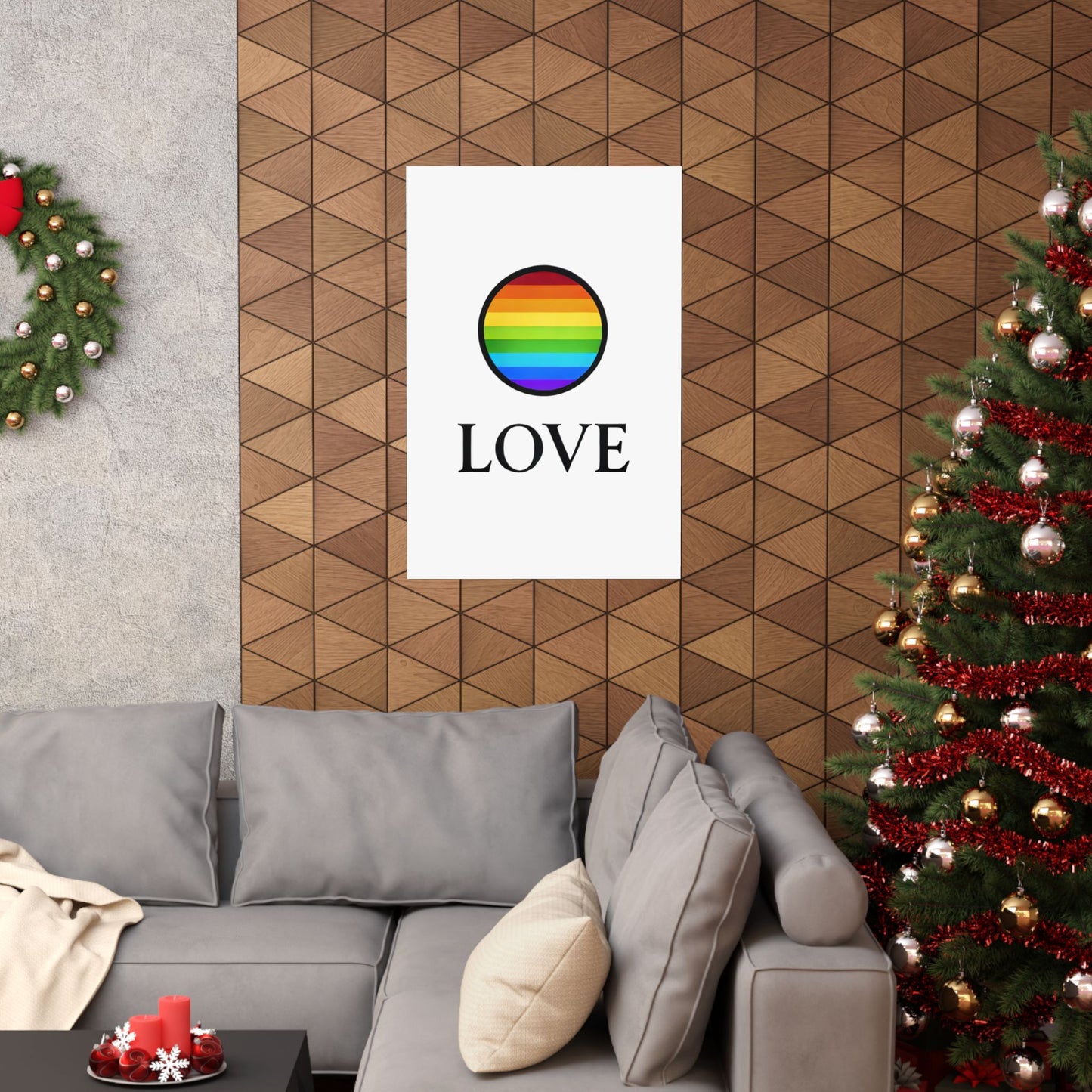 Love & Pride Poster | LGBTQ+ Wall Art for Home & Office Decor