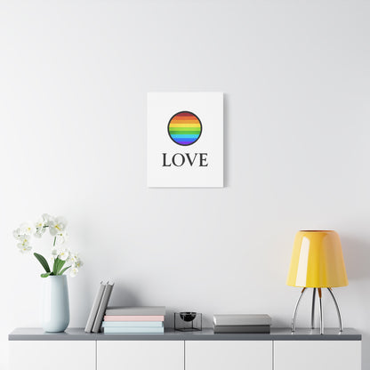 "LOVE" Pride Canvas | LGBTQ+ Wall Art & Home Decor