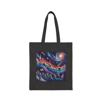 Cotton Canvas Tote Bag (Cosmic Design #1)