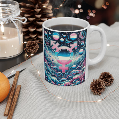 Ceramic Mug (Transgender Cosmic Theme)