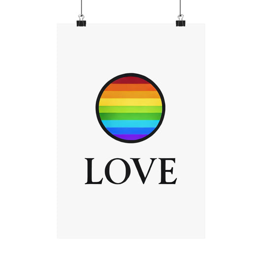 Love & Pride Poster | LGBTQ+ Wall Art for Home & Office Decor