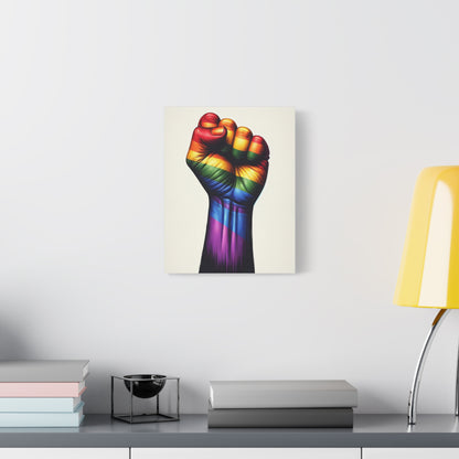 Pride Fist Canvas | LGBTQ+ Wall Art & Equality Decor