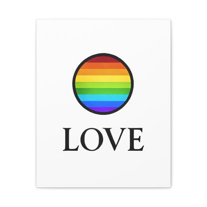 "LOVE" Pride Canvas | LGBTQ+ Wall Art & Home Decor