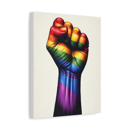 Pride Fist Canvas | LGBTQ+ Wall Art & Equality Decor