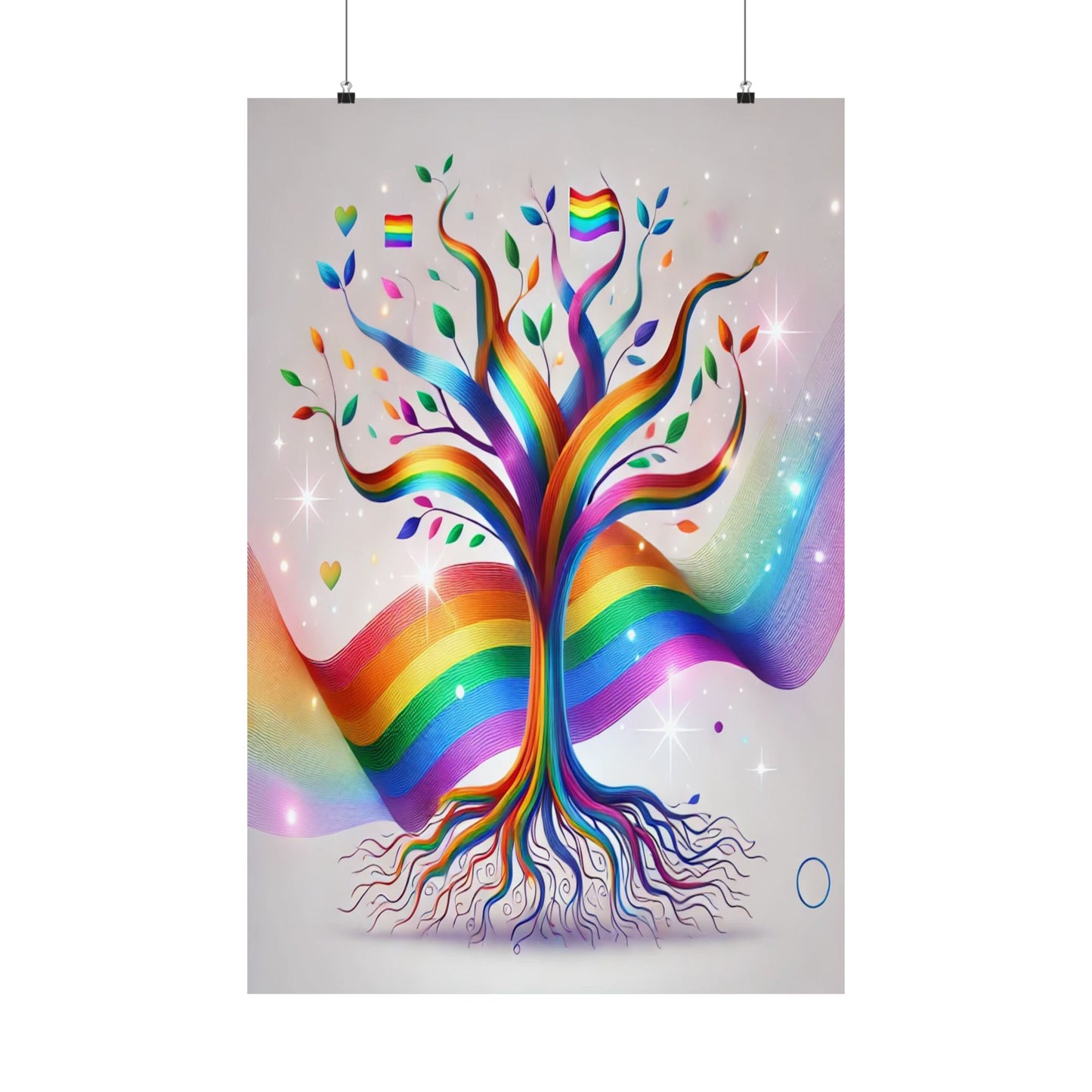 Rainbow Tree Poster | LGBTQ+ Art & Creative Wall Decor