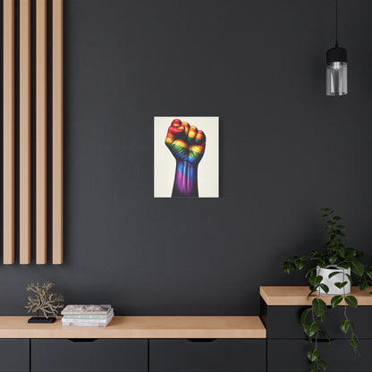 Pride Fist Canvas | LGBTQ+ Wall Art & Equality Decor