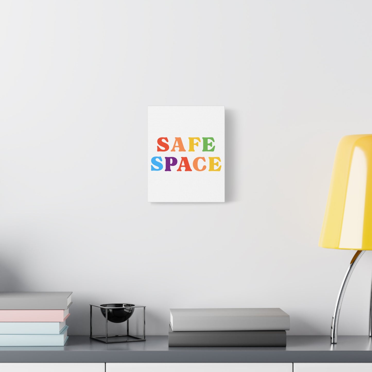 Safe Space Canvas | LGBTQ+ Wall Art for Inclusivity & Pride