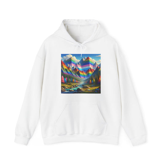 Heavy Blend Hooded Sweatshirt (Mountain Design #2)