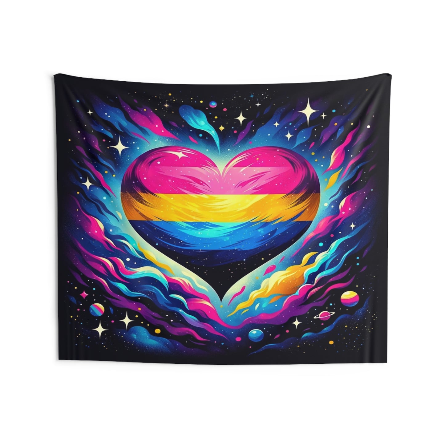 Indoor Wall Tapestry (Pansexual Theme)