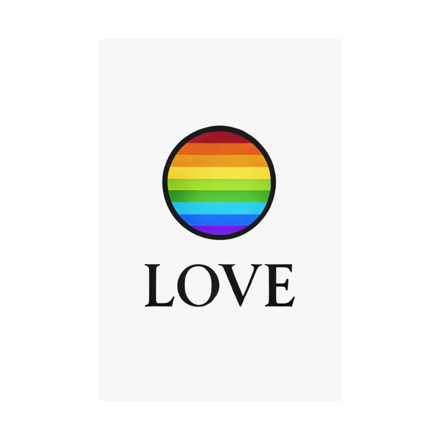 Love & Pride Poster | LGBTQ+ Wall Art for Home & Office Decor