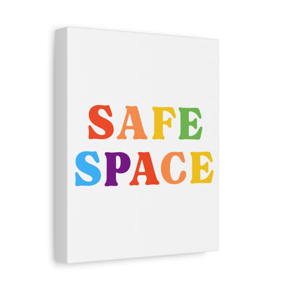 Safe Space Canvas | LGBTQ+ Wall Art for Inclusivity & Pride