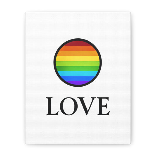 "LOVE" Pride Canvas | LGBTQ+ Wall Art & Home Decor