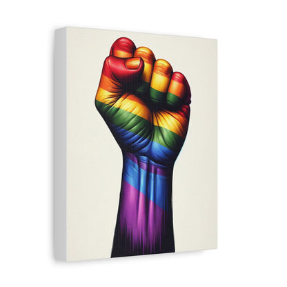 Pride Fist Canvas | LGBTQ+ Wall Art & Equality Decor