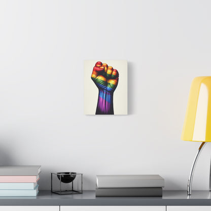 Pride Fist Canvas | LGBTQ+ Wall Art & Equality Decor