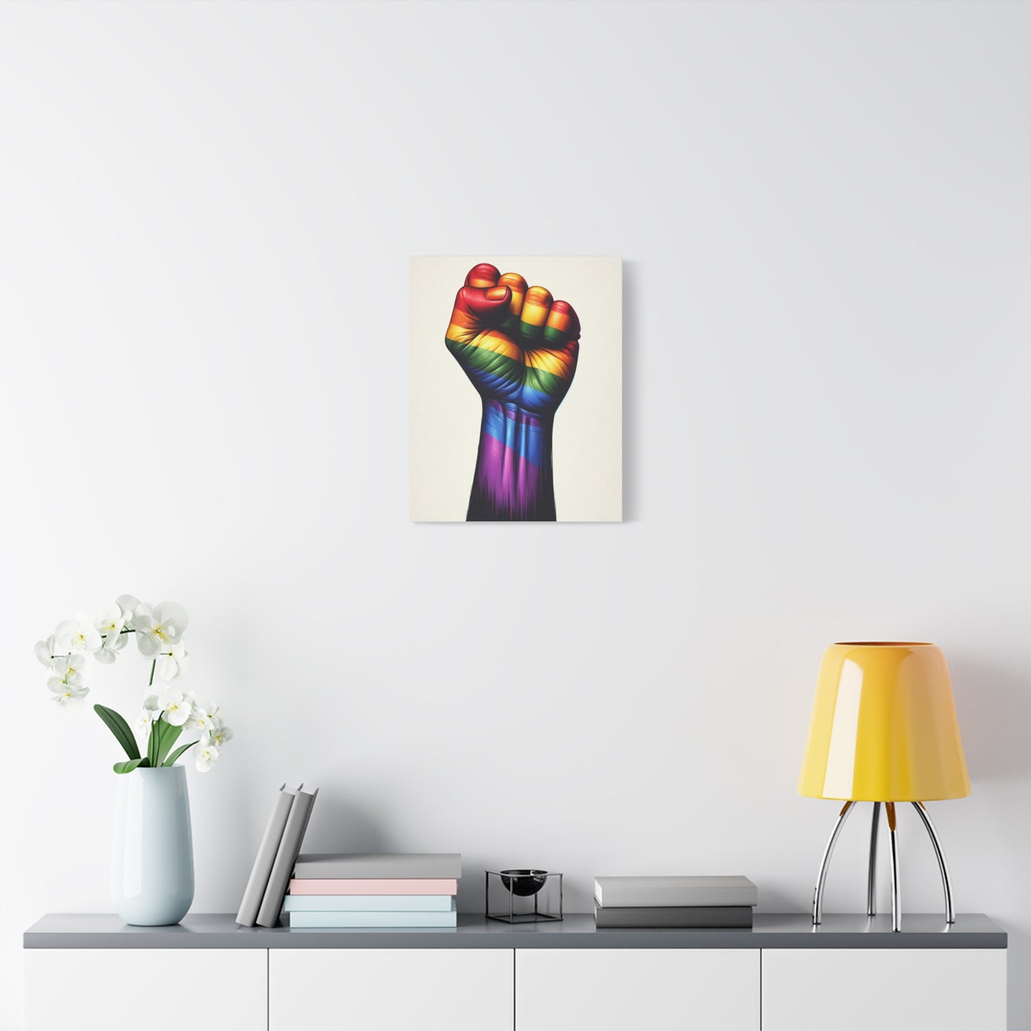 Pride Fist Canvas | LGBTQ+ Wall Art & Equality Decor