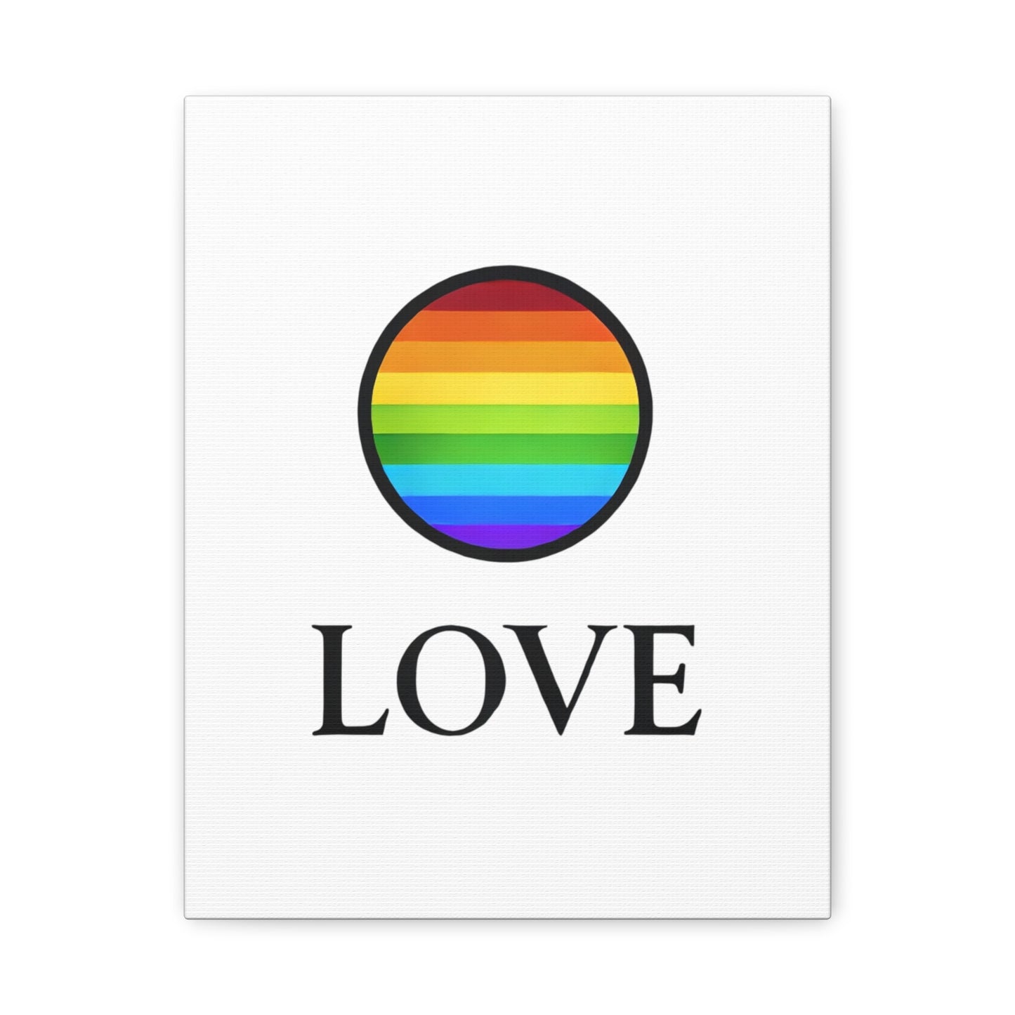 "LOVE" Pride Canvas | LGBTQ+ Wall Art & Home Decor