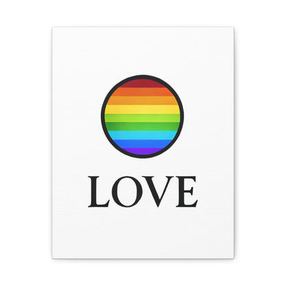 "LOVE" Pride Canvas | LGBTQ+ Wall Art & Home Decor