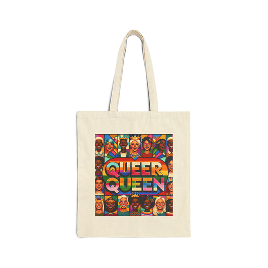 Cotton Canvas Tote Bag (Queer Queen)