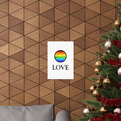 Love & Pride Poster | LGBTQ+ Wall Art for Home & Office Decor