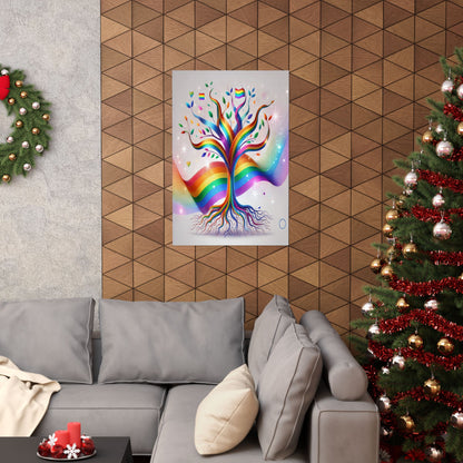 Rainbow Tree Poster | LGBTQ+ Art & Creative Wall Decor