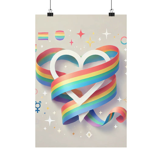 Love & Diversity Poster | Vibrant LGBTQ+ Pride Wall Art