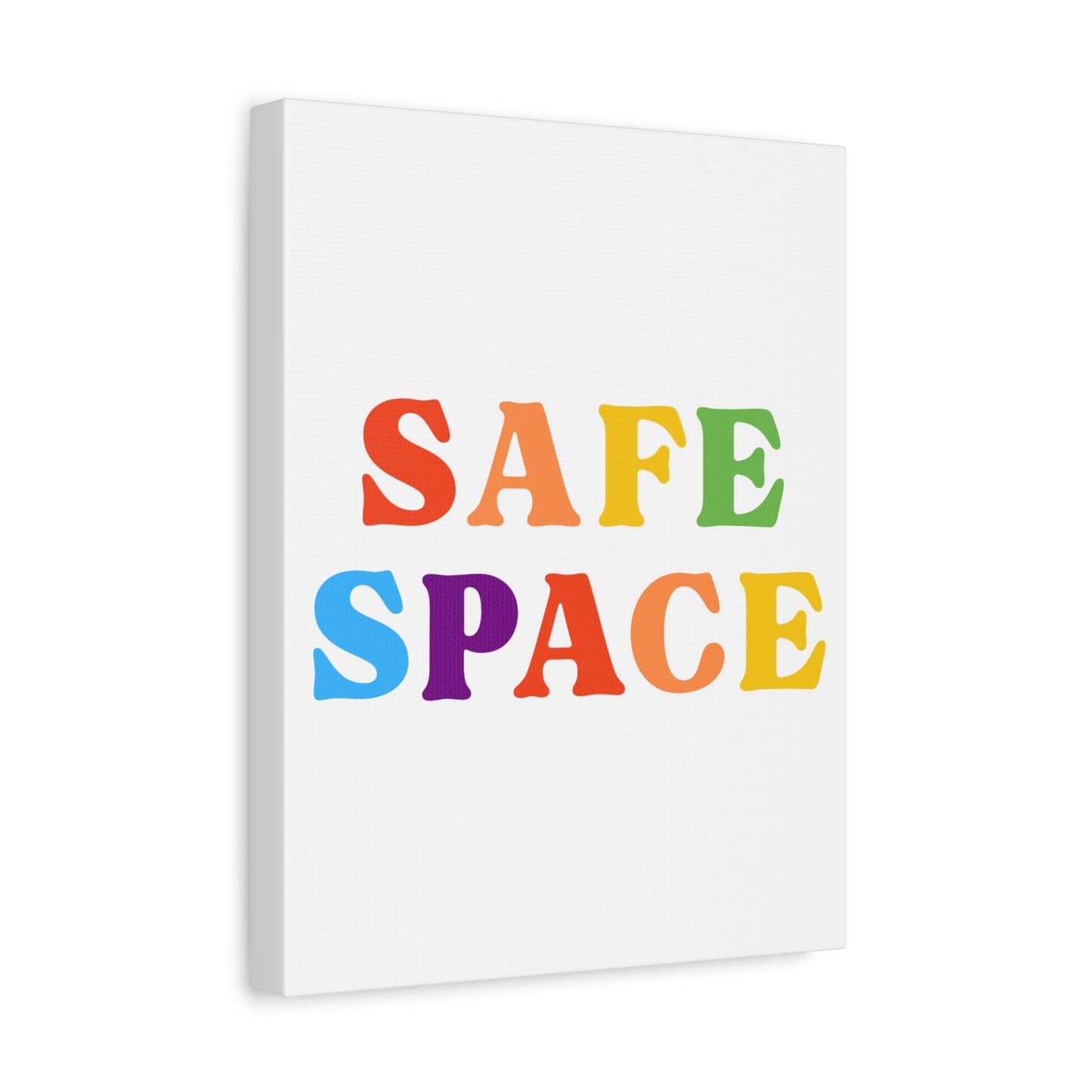 Safe Space Canvas | LGBTQ+ Wall Art for Inclusivity & Pride