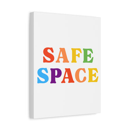 Safe Space Canvas | LGBTQ+ Wall Art for Inclusivity & Pride