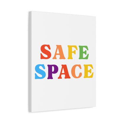 Safe Space Canvas | LGBTQ+ Wall Art for Inclusivity & Pride