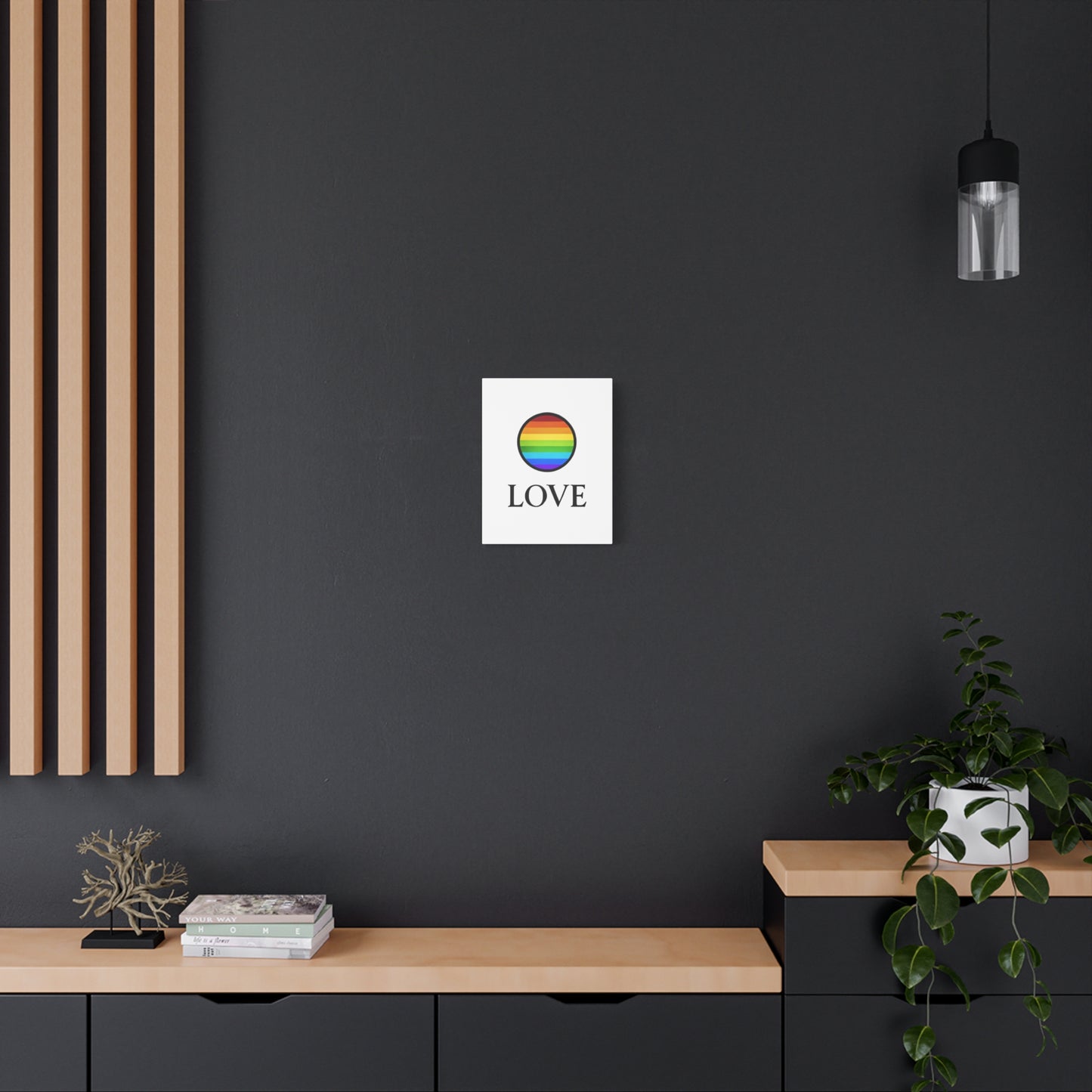 "LOVE" Pride Canvas | LGBTQ+ Wall Art & Home Decor